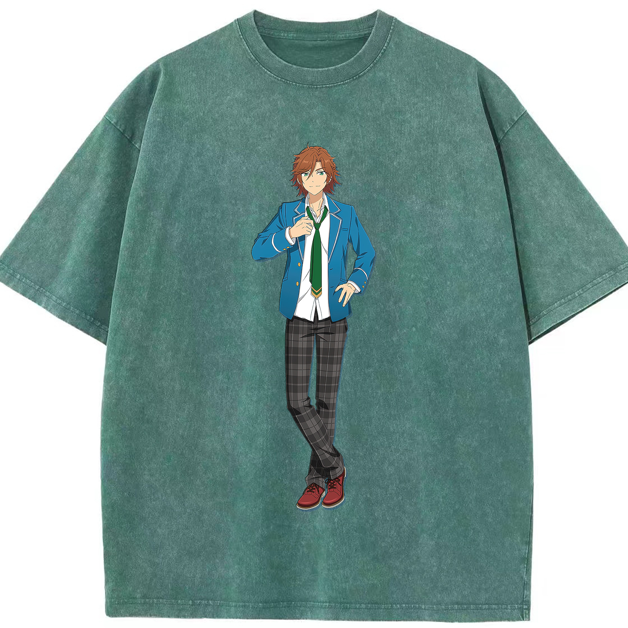 （画像用） あんさんぶるスターズ! Ensemble Stars 綿100% ヴィンテージ風 半袖Tシャツ（フロントプリント）